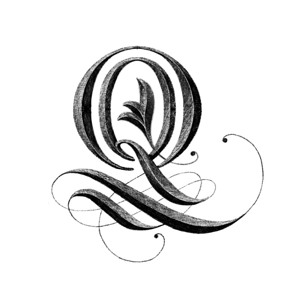 Letter Q designed by Dan Forster for In Touch Magazine