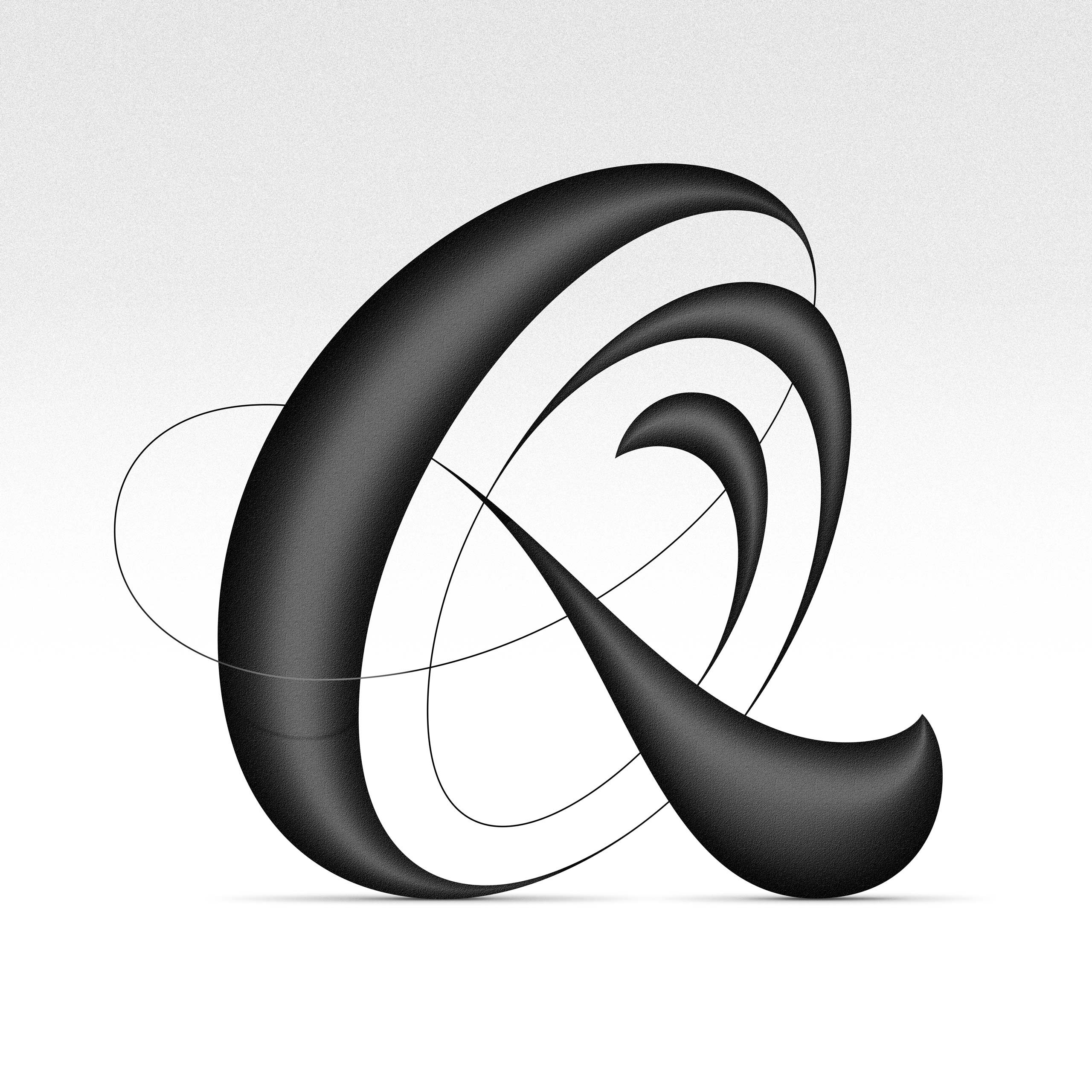 Letter Q by Dan Forster - Illustrated type – 3D type